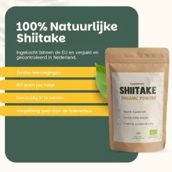 20% korting | Cupplement Shiitake Poeder Biologisch