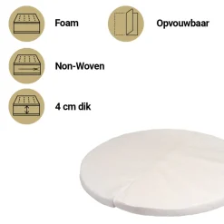ABZ Rond Matras Box Comfort 95 cm