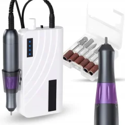 Activeshop Viva 201 draadloze oplaadbare nagelvijl voor manicure en pedicure met twist lock systeem en touch bedieningspaneel