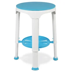 Aidapt douchekruk met draaibare zitting en opbergplank