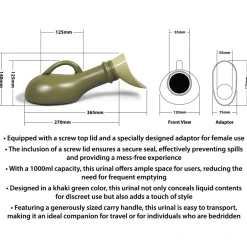 Aidapt Unisex urinaal met schroefdeksel
