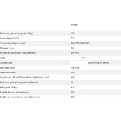 Aidapt vb539 opklapbare douchestoel