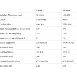 Aidapt VB544W Douchestoel