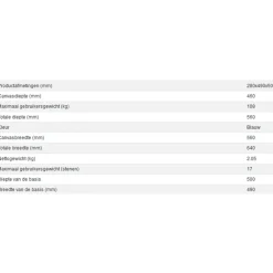 Aidapt vg820 Rugsteun 5standen