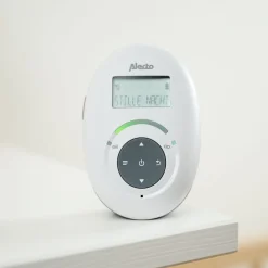Alecto DBX-125 - Full Eco DECT babyfoon met display - Wit/Antraciet