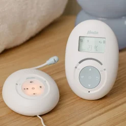 Alecto DBX120 - Full Eco DECT babyfoon met display - Wit/Lichtblauw