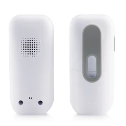 Alecto DBX135 - Moderne Full Eco audio babyfoon met heldere DECT-geluidskwaliteit, lange stand-by tijd en nachtlampje - Wit/Grijs