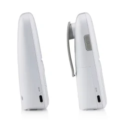 Alecto DBX130 - Moderne Full Eco audio babyfoon met heldere DECT-geluidskwaliteit en lange stand-by tijd - Wit