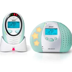 Alecto DBX-88MT - Full Eco DECT babyfoon met display, wit/mintgroen