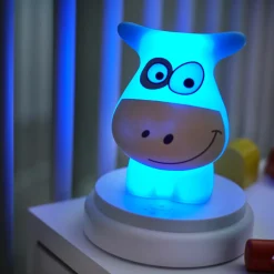 Alecto NAUGHTY COW - LED nachtlampje, koe, blauw