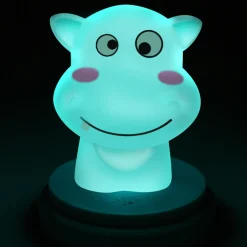 Alecto SILLY HIPPO - LED nachtlampje, nijlpaard, blauw