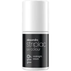 Alessandro Striplac UV Colour 119 Midnight Black Nagellak
