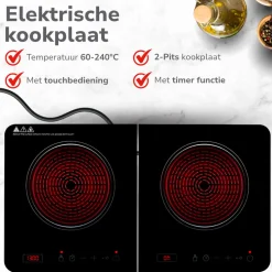 alpina Vrijstaande elektrische kookplaat MEAVR4610/005