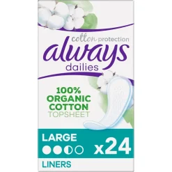 Always Dailies Cotton Large Inlegkruisjes