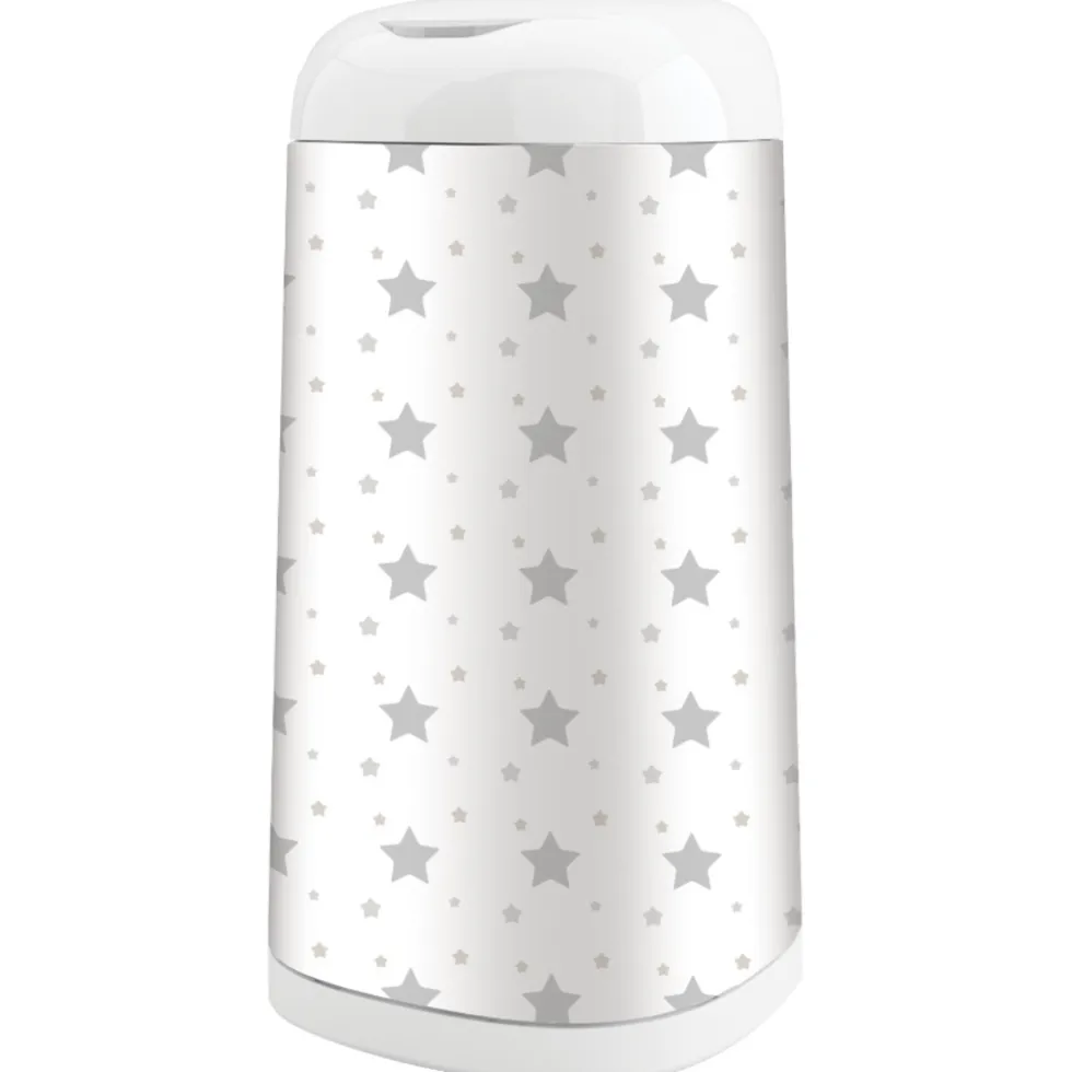 Angelcare Dress Up Grey Stars Hoes voor Luieremmer