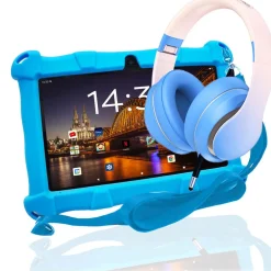 AngelTech Kinderpakket SLIM - Kindertablet + Kinderkoptelefoon