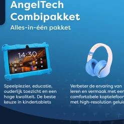 AngelTech Kinderpakket SLIM - Kindertablet + Kinderkoptelefoon