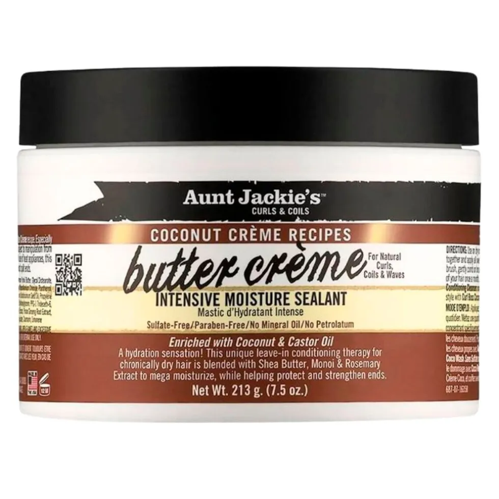 Aunt Jackie's Curls & Coils Coconut Crème Recipes Butter Crème Intensive Moisture Sealant
