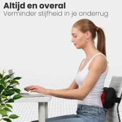 Auronic Draadloos Shiatsu Massagekussen