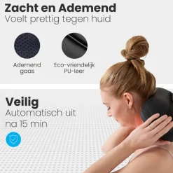 Auronic Draadloos Shiatsu Massagekussen
