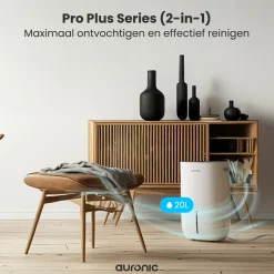 Auronic Luchtontvochtiger en Luchtreiniger 20L per dag