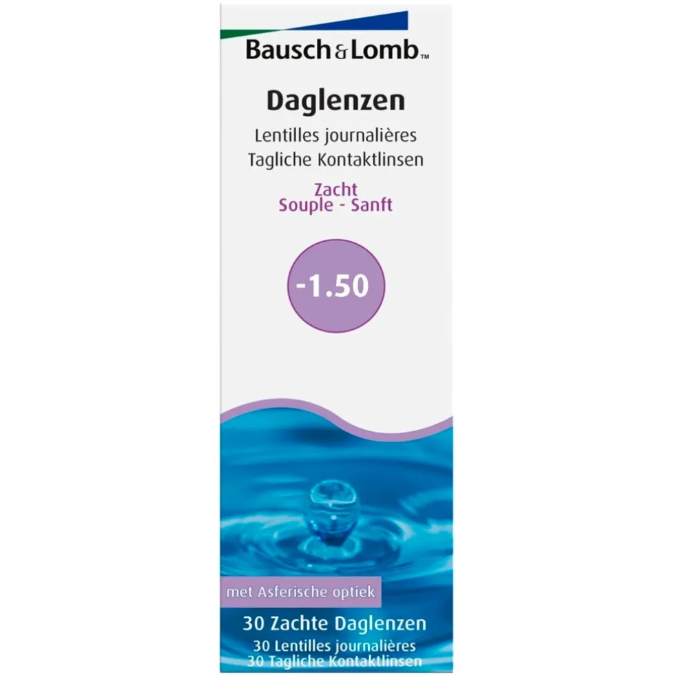 Bausch & Lomb -1.50 Zachte Daglenzen