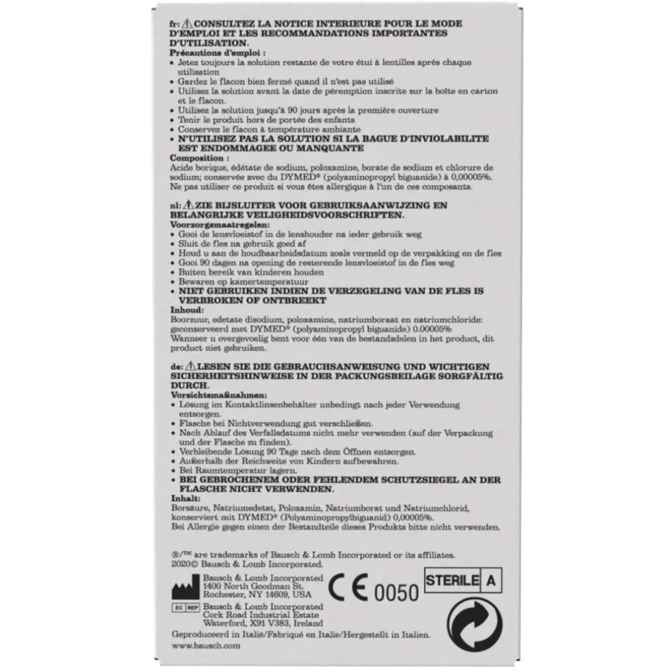 Bausch & Lomb ReNu MPS Sensitive Eyes Flightpack