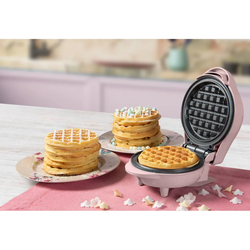 Bestron Mini Wafelijzer 550W Roze