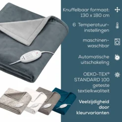 Beurer HD 75 Cosy Dark Grey Warmtedeken