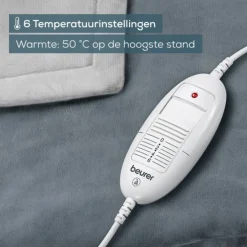 Beurer HD 75 Cosy Dark Grey Warmtedeken