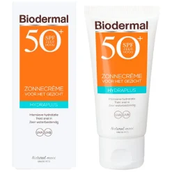 Biodermal Hydraplus SPF50+ Zonnecrème voor het Gezicht