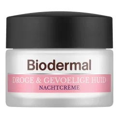 Biodermal Nachtcrème voor de Droge en Gevoelige Huid