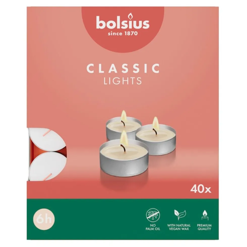 Bolsius Classic Lights 6-Uur Waxinelichtjes