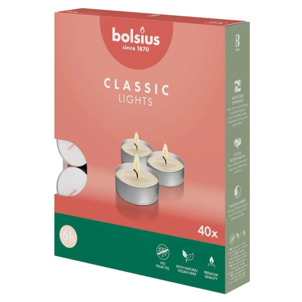 Bolsius Classic Lights 6-Uur Waxinelichtjes