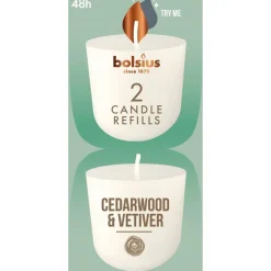 Bolsius Clean Light Cederwood Navulling