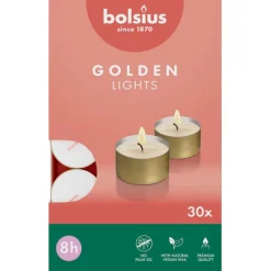 Bolsius Golden Lights 8-Uur Waxinelichtjes