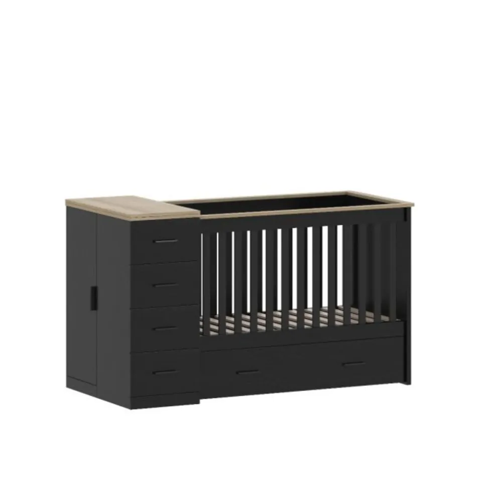 Born Lucky Combi Ledikant Memphis Eiken Met Matras