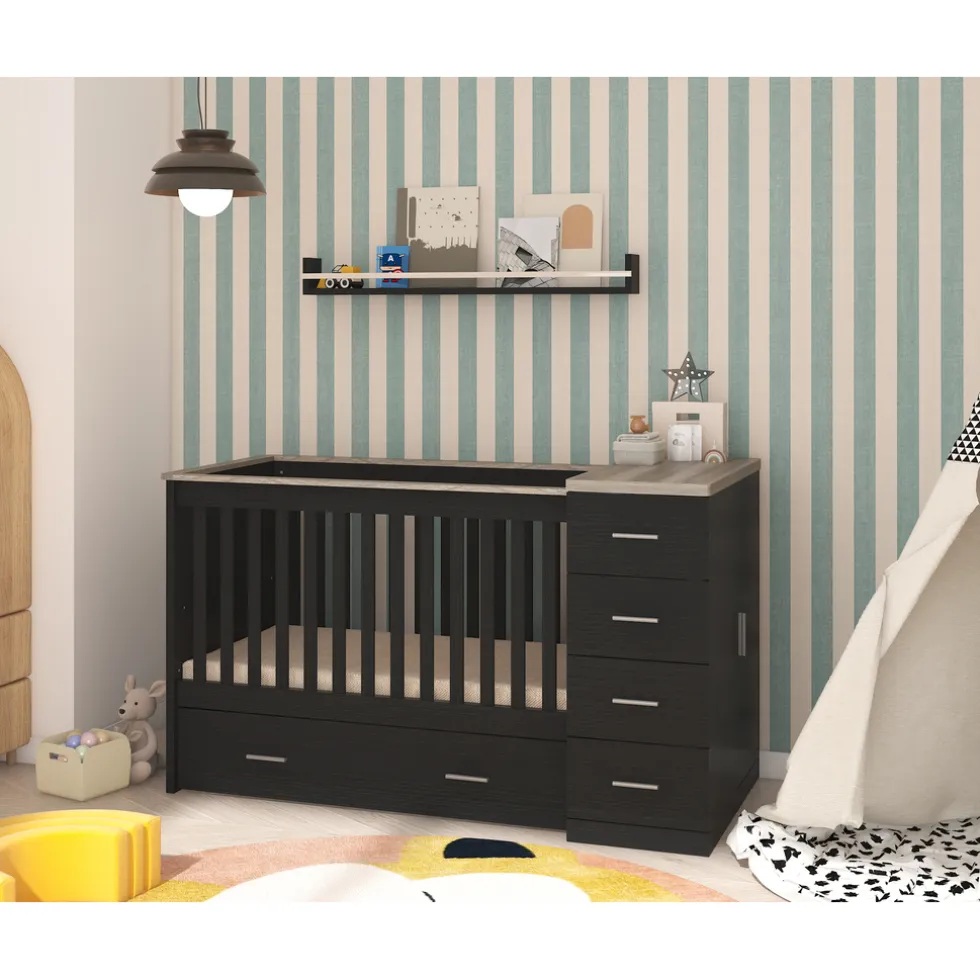 Born Lucky Combi Ledikant Memphis Eiken Met Matras