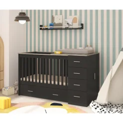 Born Lucky Combi Ledikant Memphis Eiken Met Matras