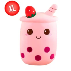 Bubble Tea Pink Snuggle Shape Knuffel