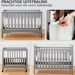 Buxibo Baby Bed Omrander Bedbumper Hoofdbeschermer Set van 2