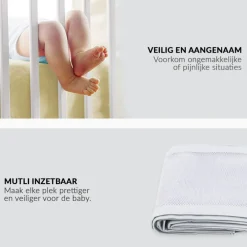Buxibo Baby Bed Omrander Bedbumper Hoofdbeschermer Set van 2