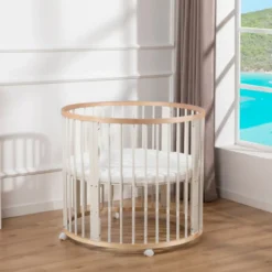 Buxibo Baby Box Grondbox Speelbox Playpen Kinderbox Rond Inclusief Matras