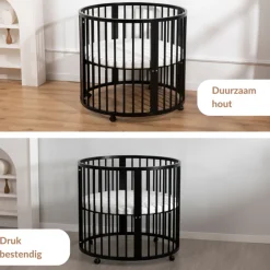 Buxibo Baby Box Grondbox Speelbox Playpen Kinderbox Rond Inclusief Matras