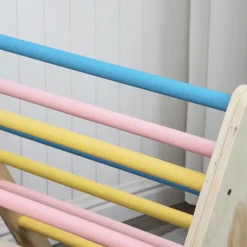 Buxibo Driehoek Plus Klimboog Montessori Houten Speelgym Glijbaan