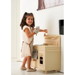 Buxibo Houten Kinderkeuken Inclusief Accessoires en Keukengerei Speelkeuken