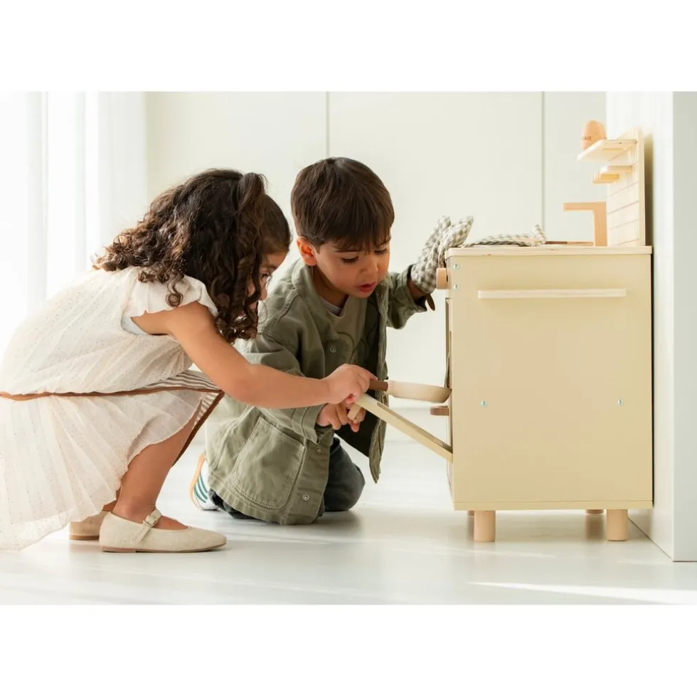 Buxibo Houten Kinderkeuken Inclusief Accessoires en Keukengerei Speelkeuken