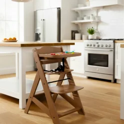 Buxibo Houten Meegroeistoel Kinderstoel met Eetblad