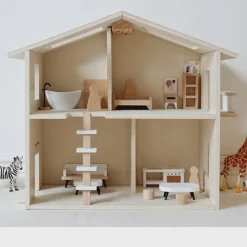 Buxibo Houten Poppenhuis Kinderhuis met Meubels