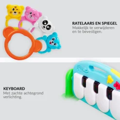 Buxibo 3-in-1 Baby/Peuter Gym Piano Speelmat voor Baby's